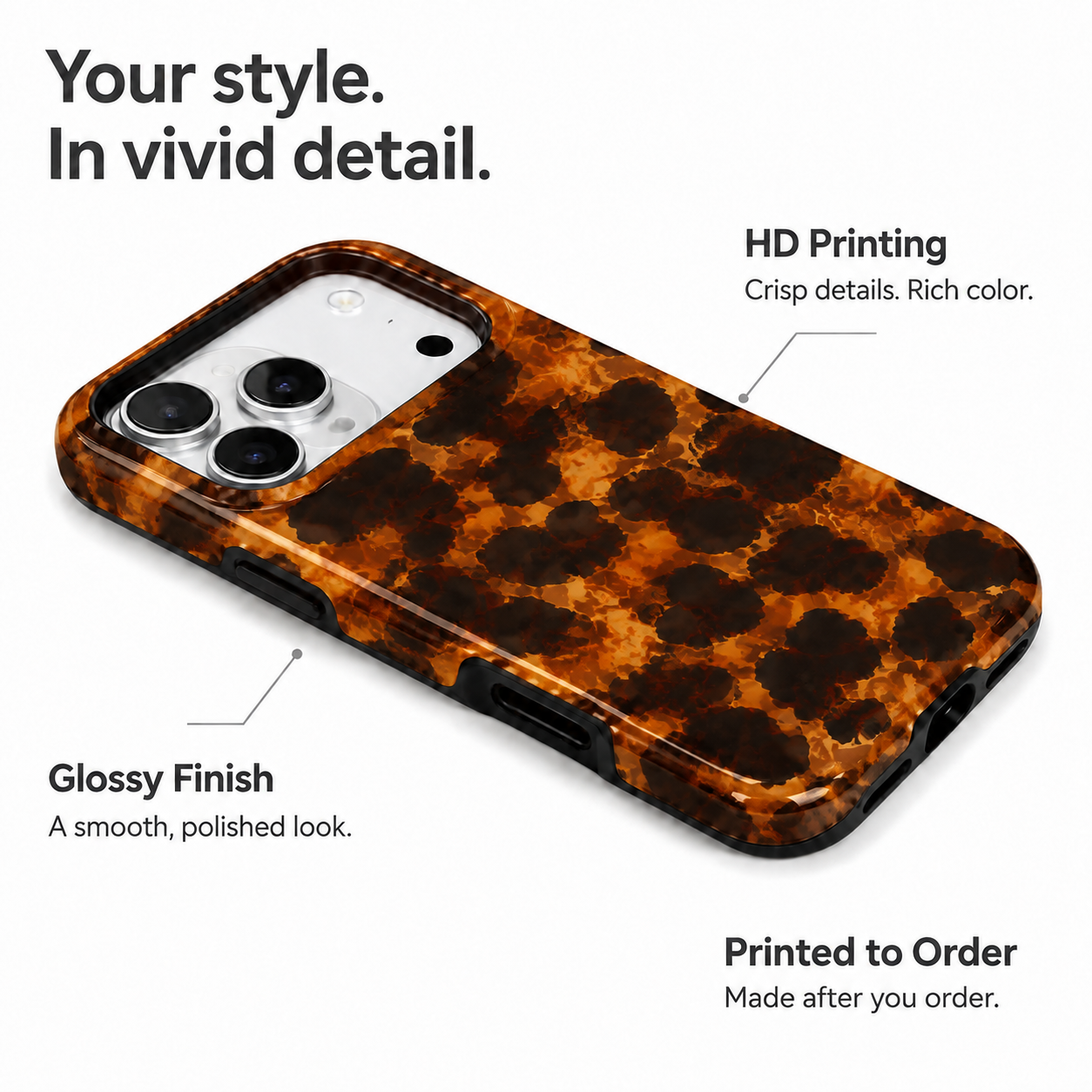 Molten Amber | Abstract Lava Phone Case