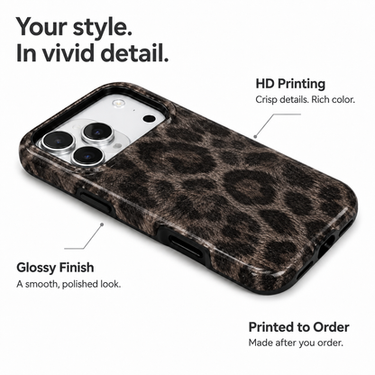 Night Prowl | Dark Leopard Phone Case