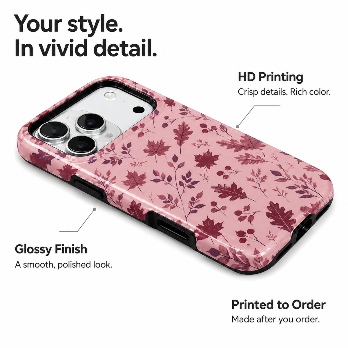 Blush Harvest | Autumn Leaf Phone Case