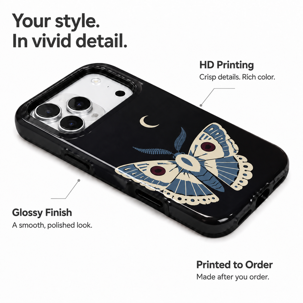 Moon Moth | Midnight Moth Phone Case