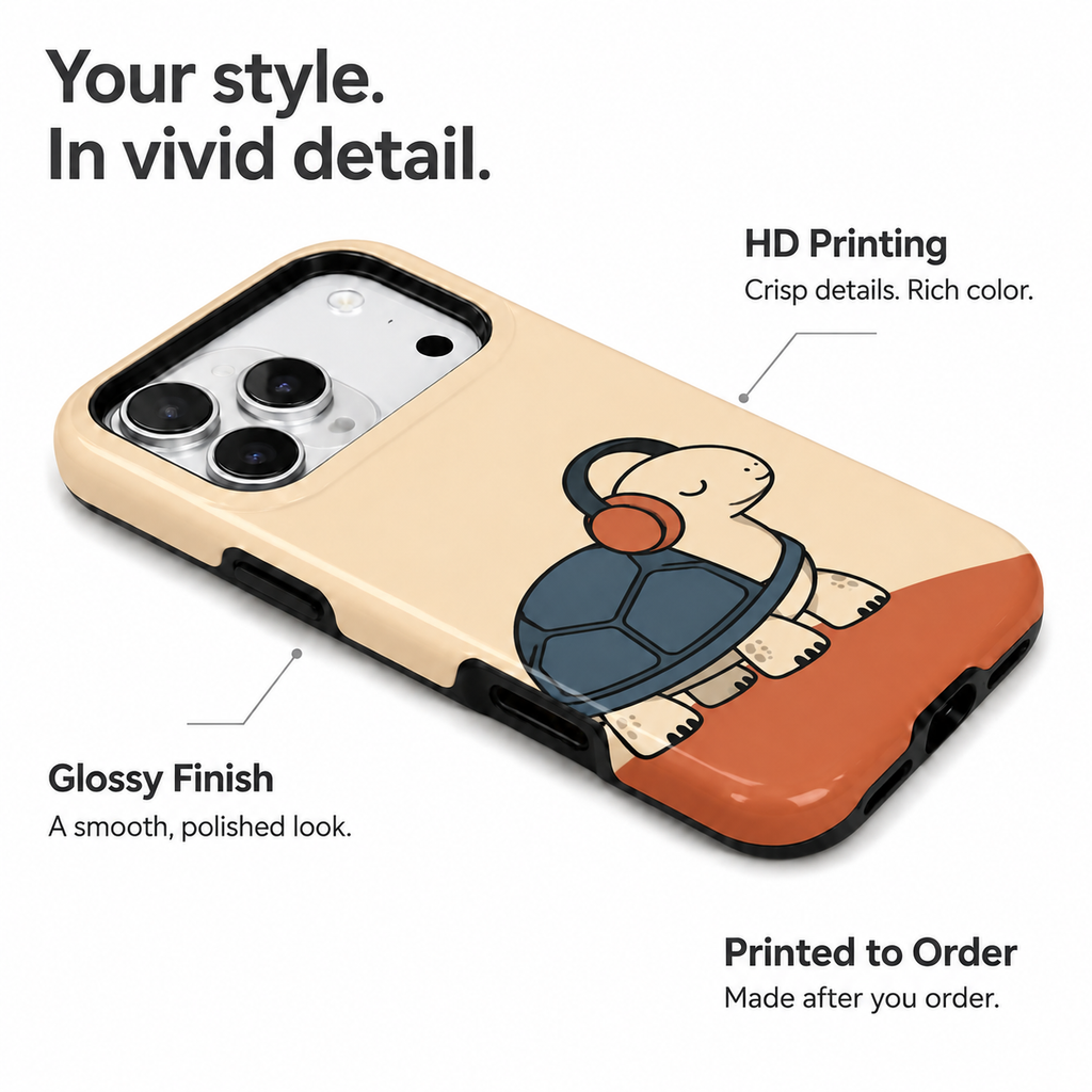 Slow Jams | Headphone Turtle Phone Case