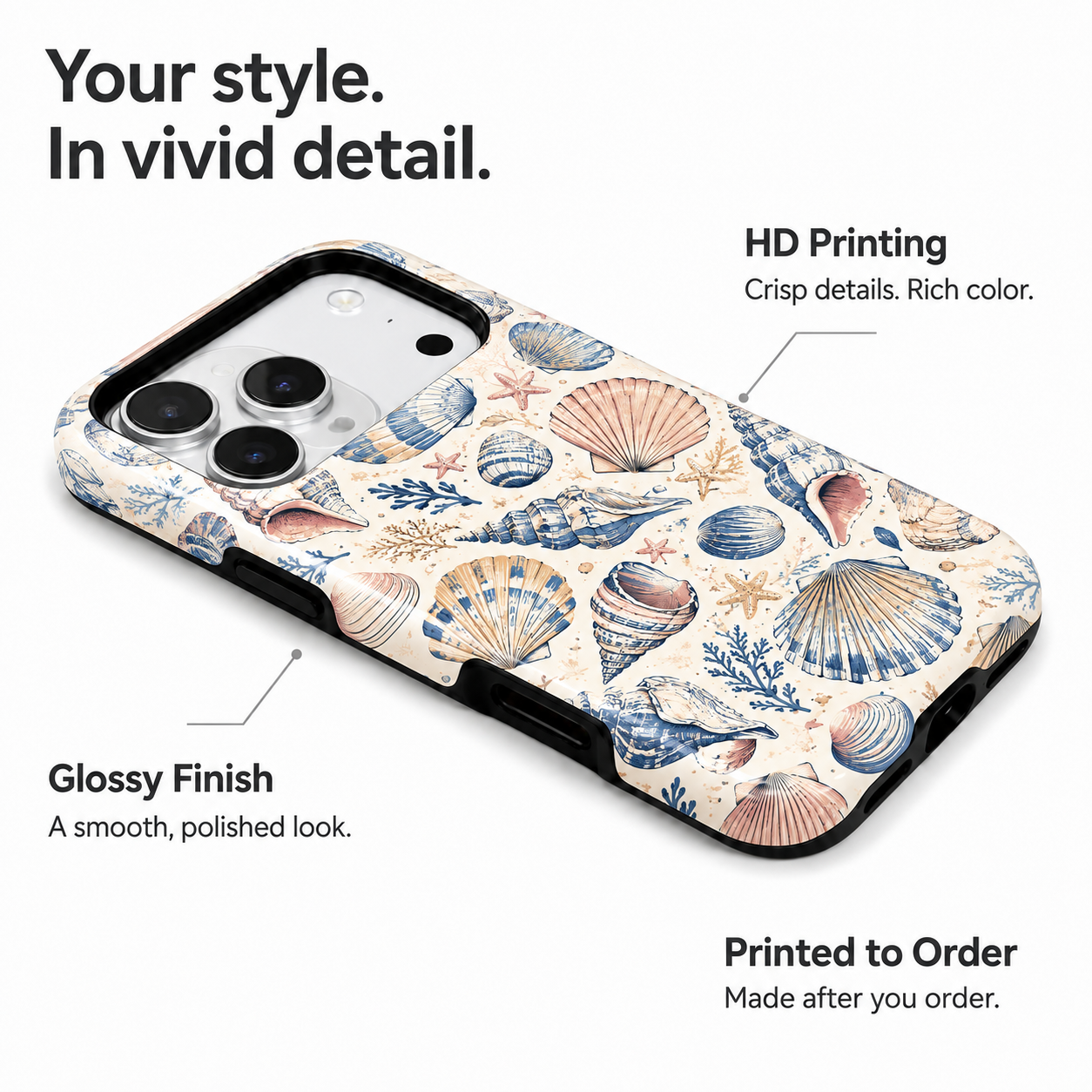 Tide Cabinet | Vintage Seashell Phone Case