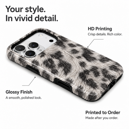 Shadow Pelt | Monochrome Shag Phone Case