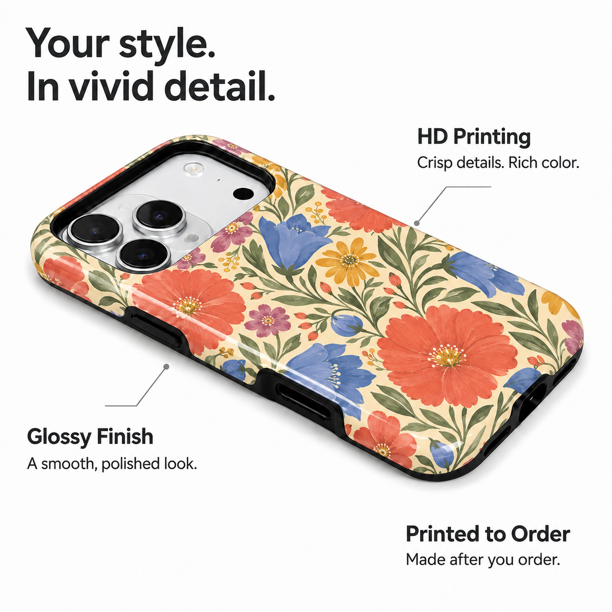 Garden Keepsake | Vintage Floral Phone Case