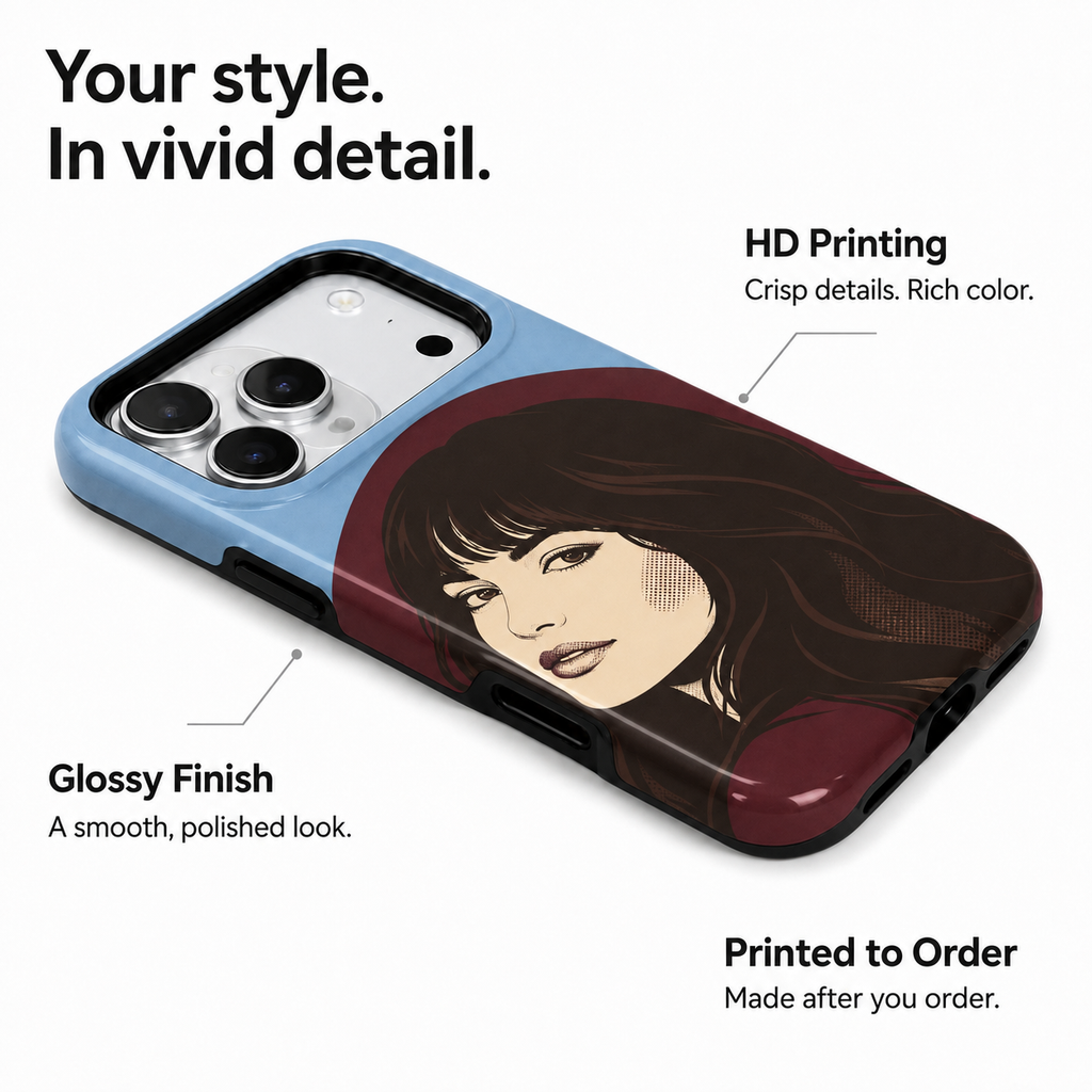 After Hours Muse | Retro Portrait Phone Case