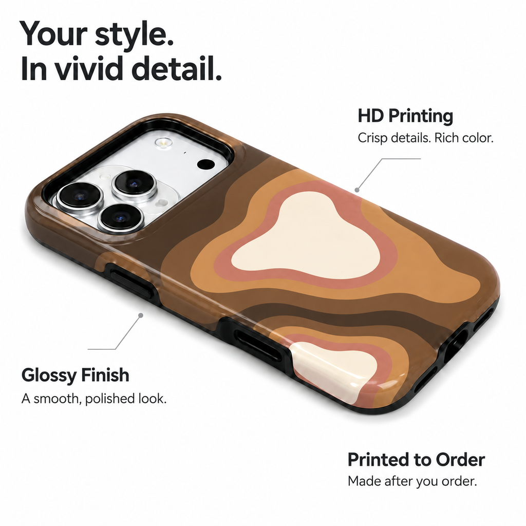 Canyon Echo | Earth-Tone Abstract Phone Case