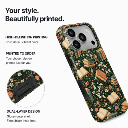 Secret Garden | Books & Vines Phone Case