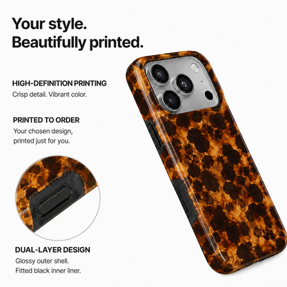 Molten Amber | Abstract Lava Phone Case