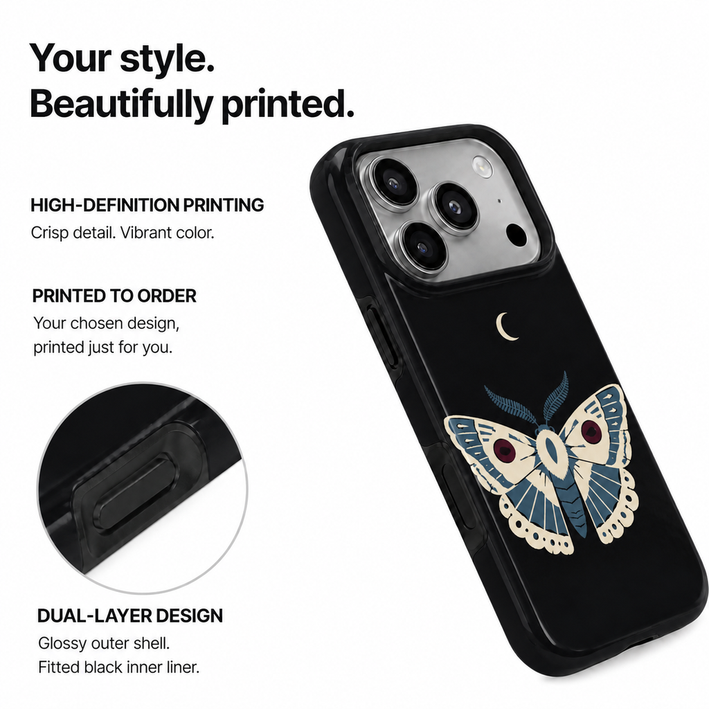 Moon Moth | Midnight Moth Phone Case