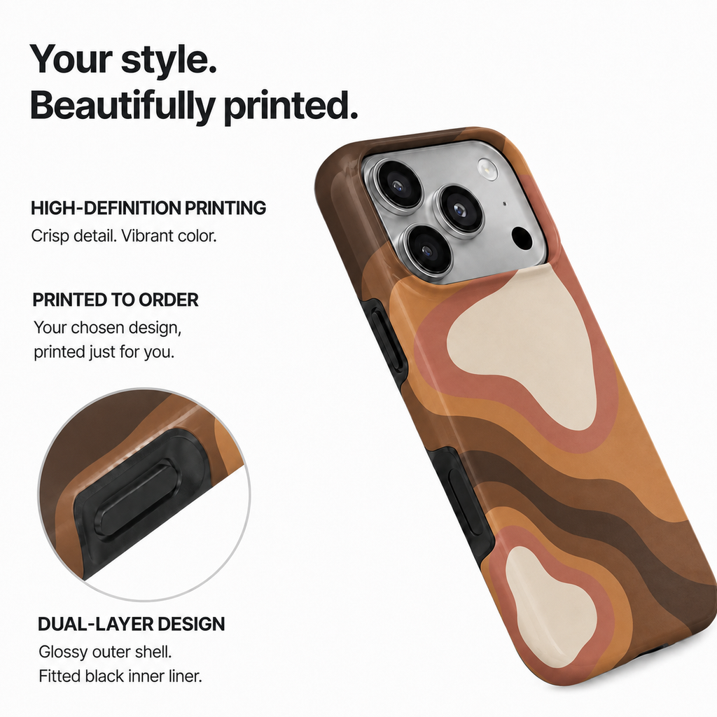 Canyon Echo | Earth-Tone Abstract Phone Case