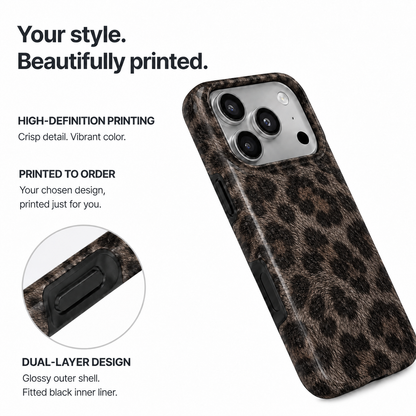 Night Prowl | Dark Leopard Phone Case