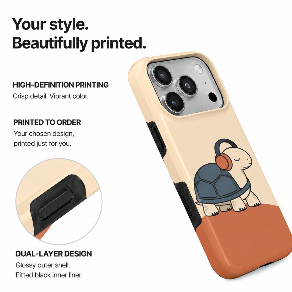 Slow Jams | Headphone Turtle Phone Case