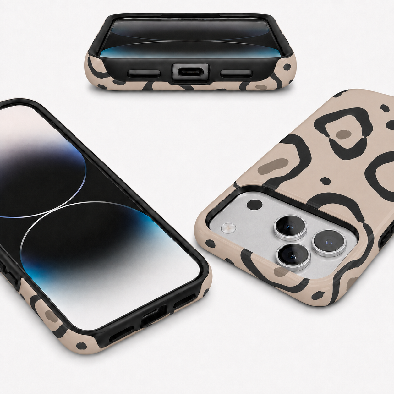 Muse Spots | Neutral Abstract Leopard Phone Case