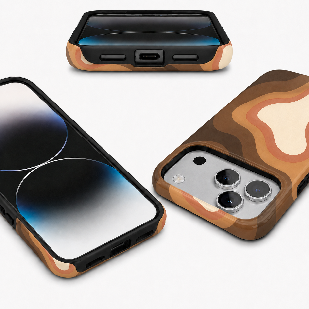 Canyon Echo | Earth-Tone Abstract Phone Case
