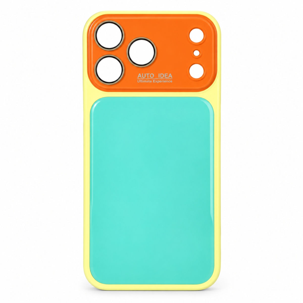 Glossy colorblock phone case in playful colors, view 10
