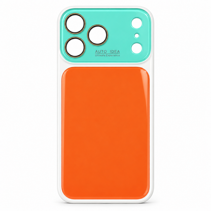 Glossy colorblock phone case in playful colors, view 11