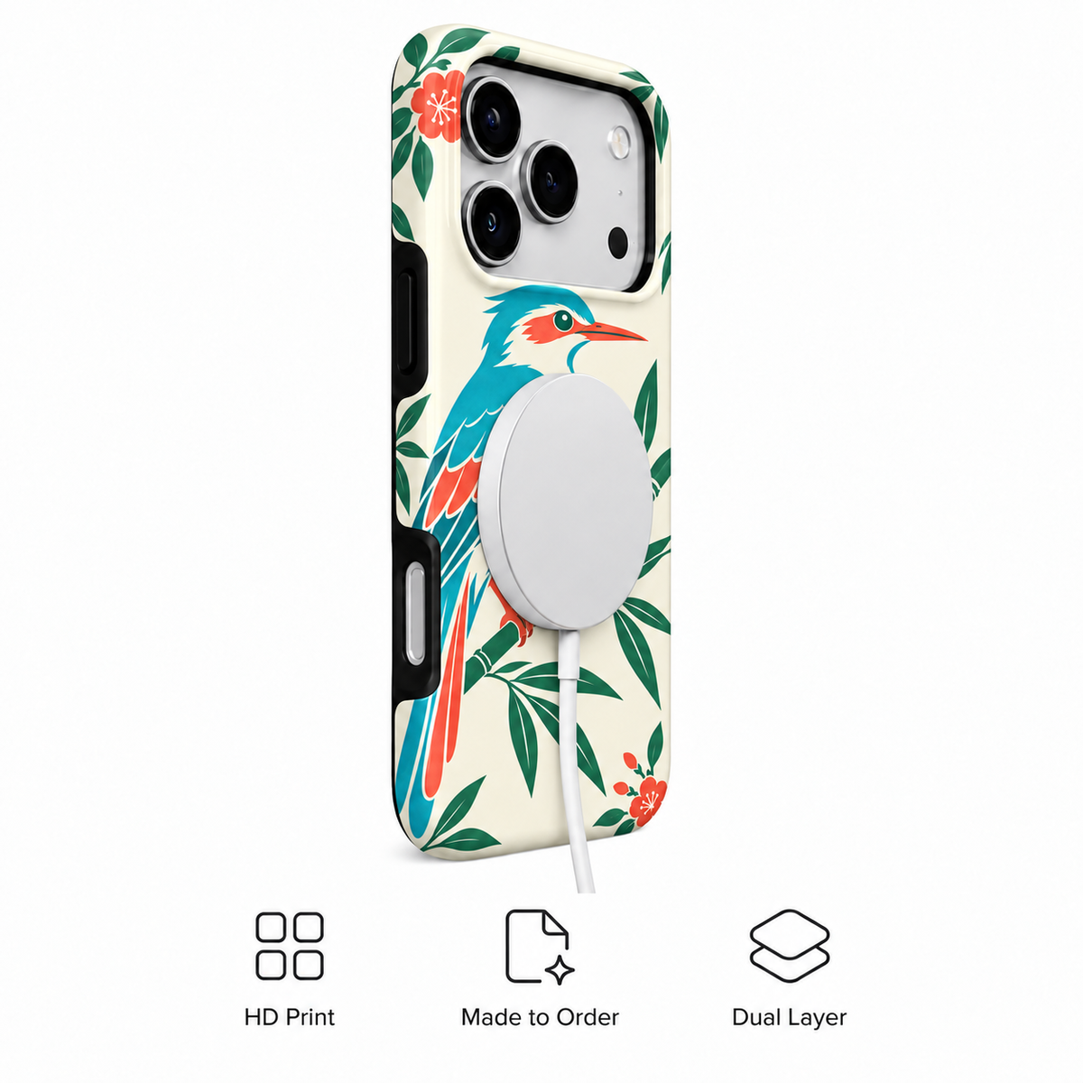 Bamboo Bird | Botanical Mahjong Phone Case — view 3