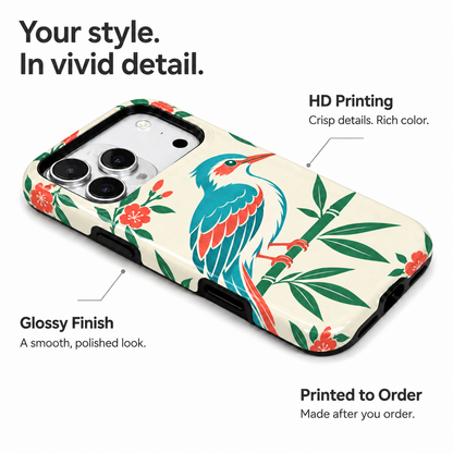 Bamboo Bird | Botanical Mahjong Phone Case — view 7