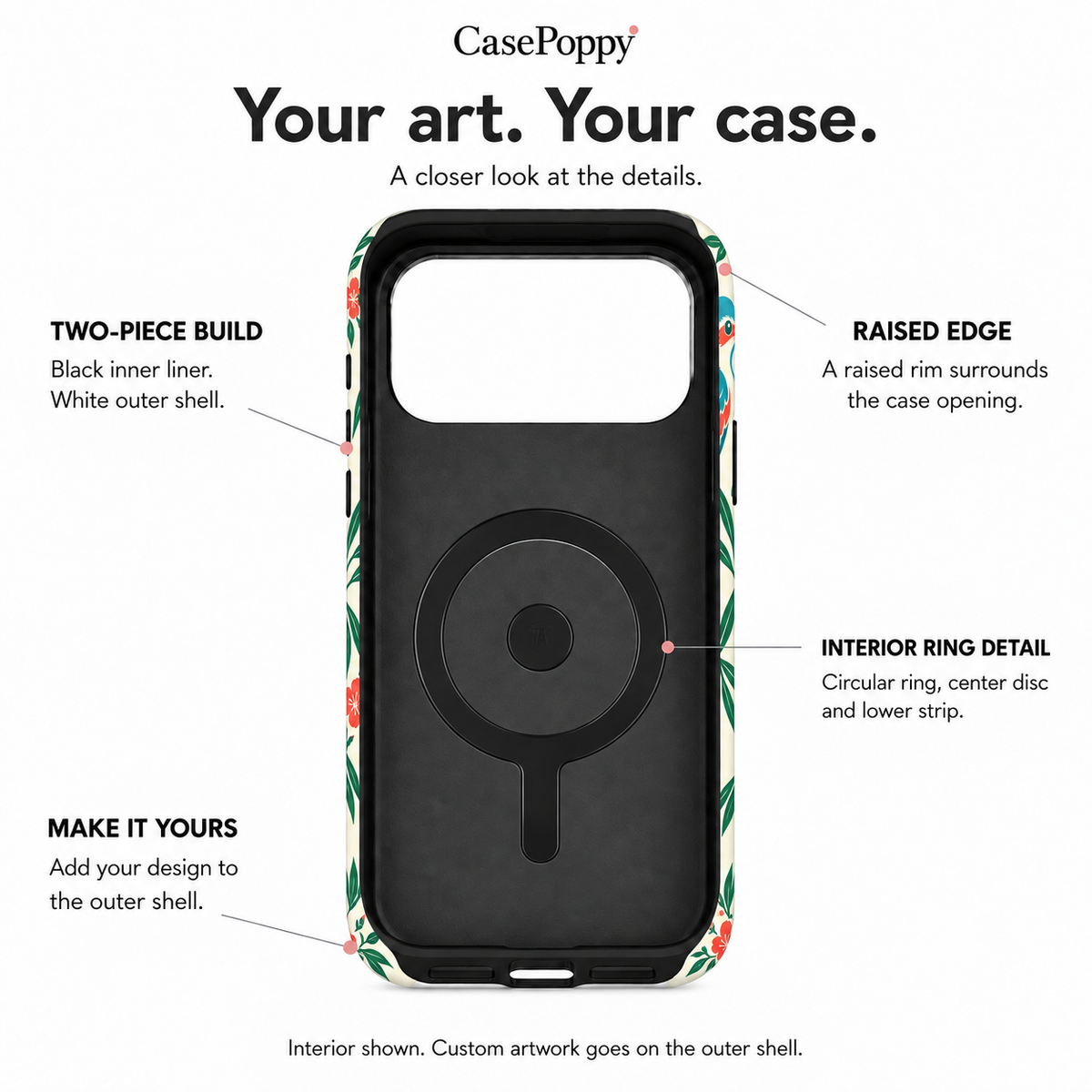 Bamboo Bird | Botanical Mahjong Phone Case — view 10
