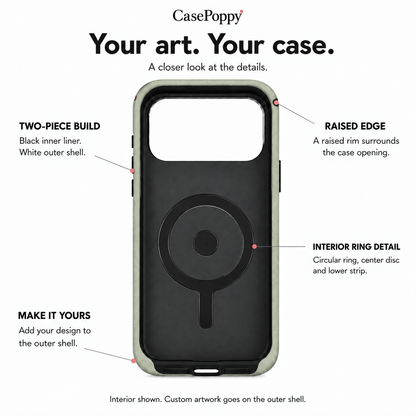 Black Cat Heart A Phone Case — view 10