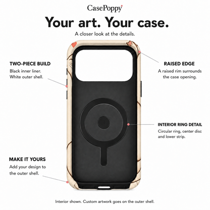 Black Cat Heart B Phone Case — view 10