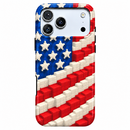 Block Star Flag Phone Case — view 1