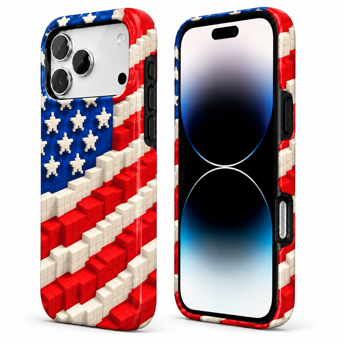 Block Star Flag Phone Case — view 2