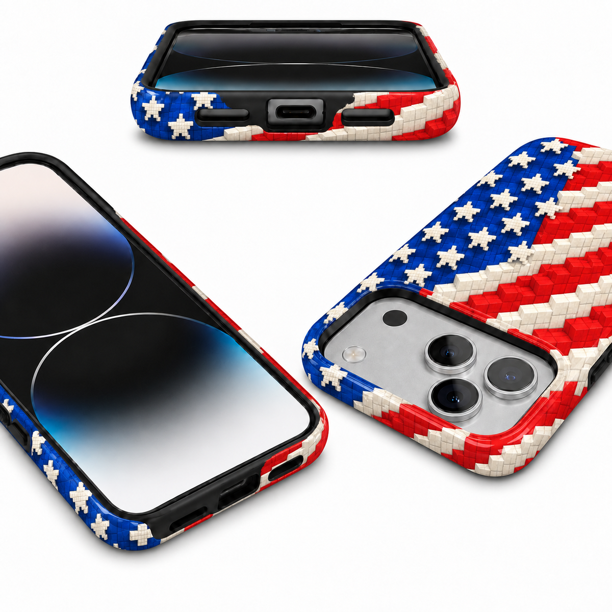 Block Star Flag Phone Case — view 9
