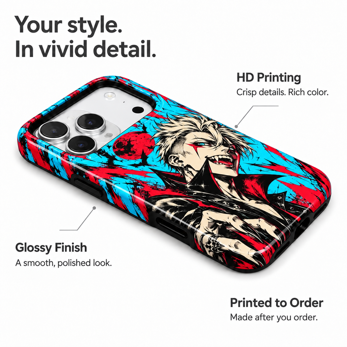 Blood Moon Vampire Phone Case — view 7
