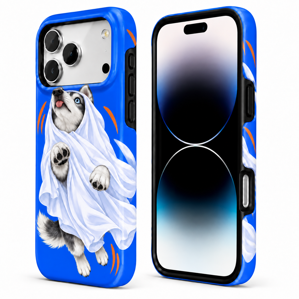 Blue Howl | Cobalt Ghost Husky Phone Case — view 2