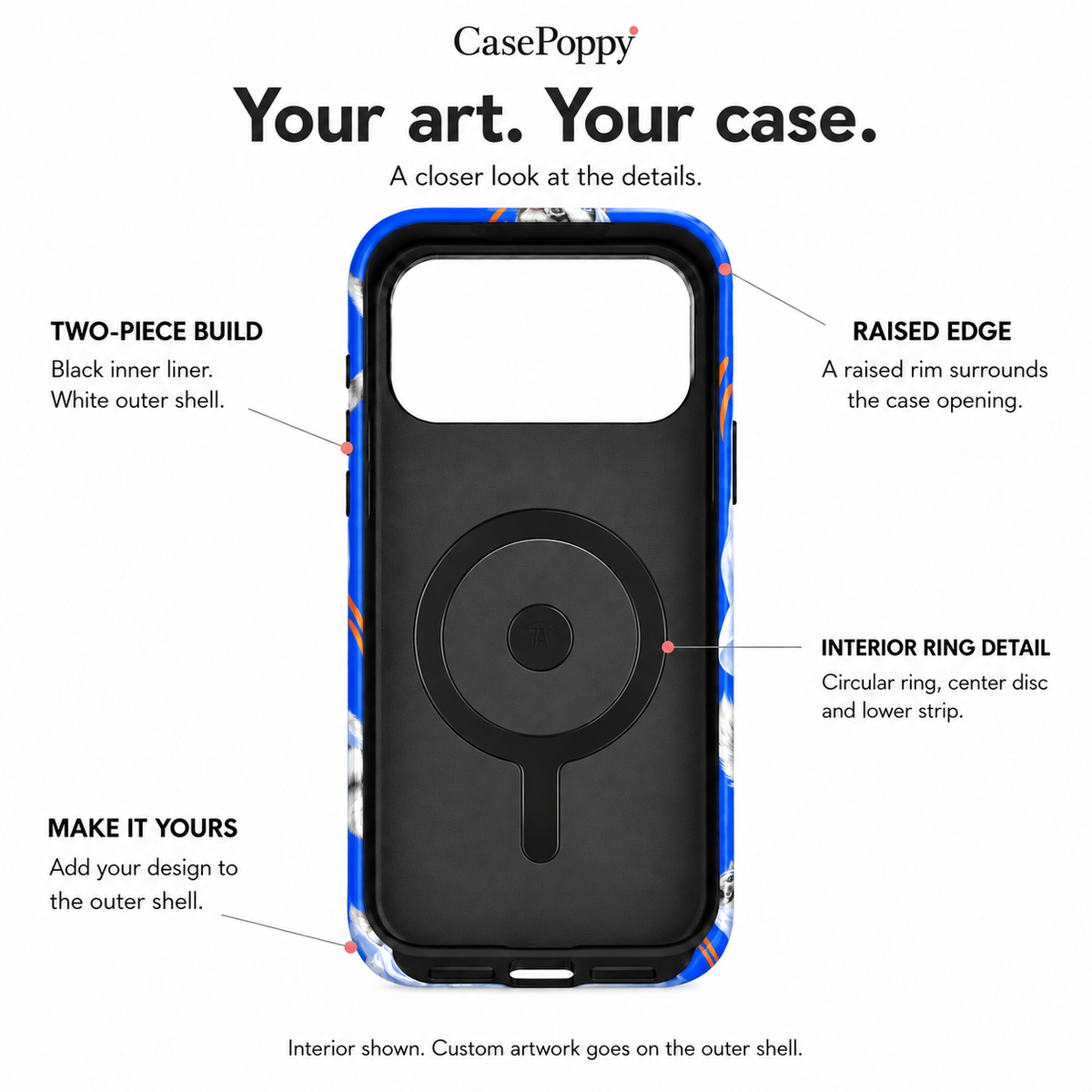 Blue Howl | Cobalt Ghost Husky Phone Case — view 10