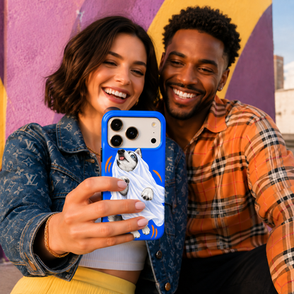 Blue Howl | Cobalt Ghost Husky Phone Case — view 11