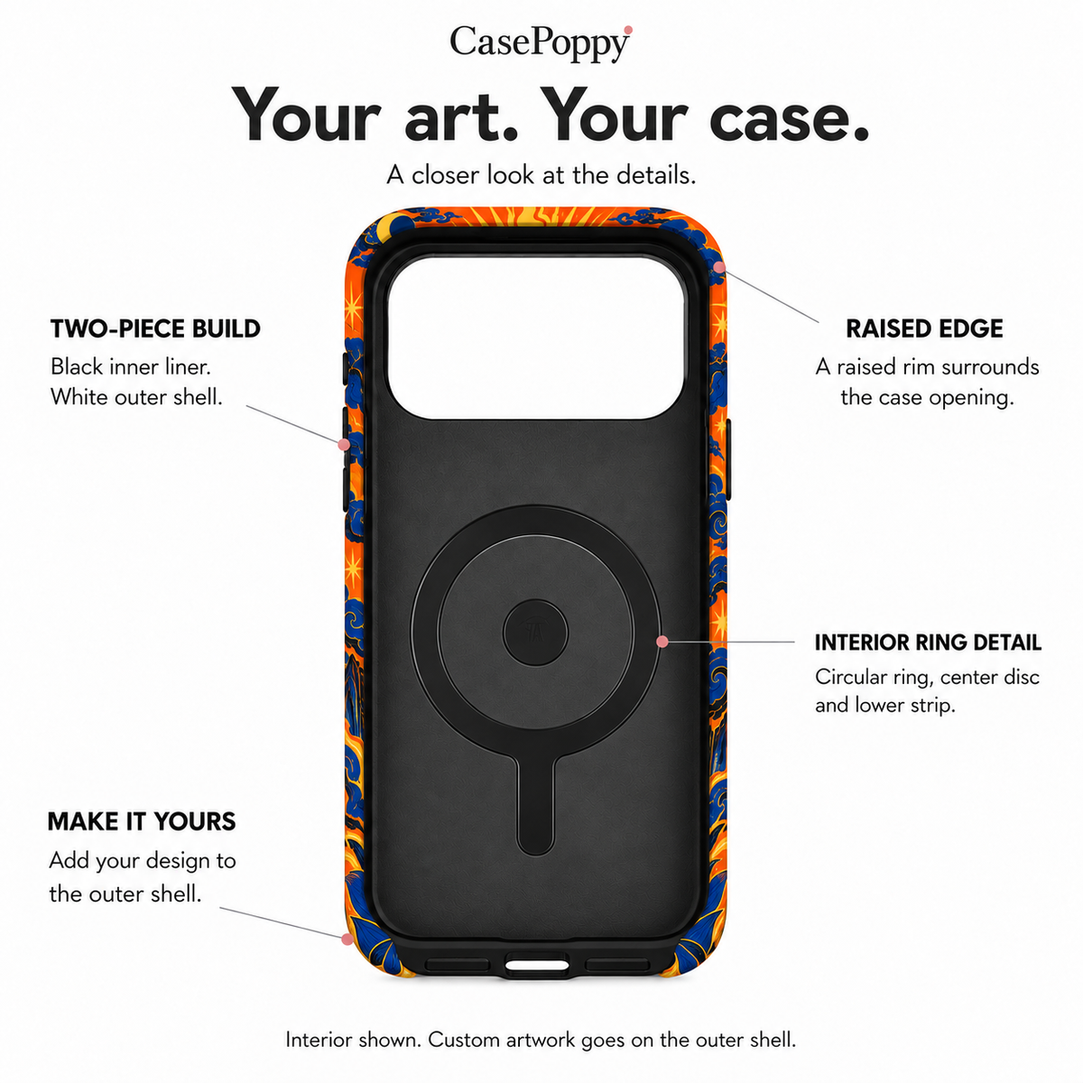 Celestial Blade | Orange & Blue Mythic Phone Case — view 10