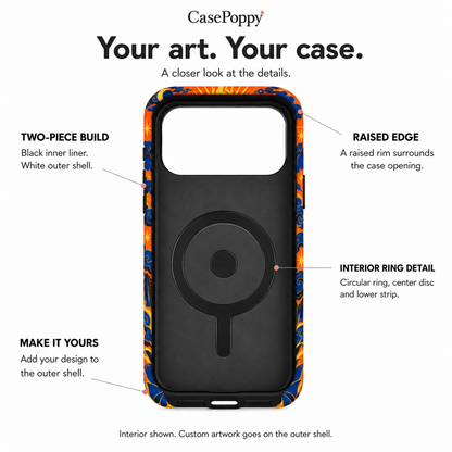Celestial Blade | Orange & Blue Mythic Phone Case — view 10
