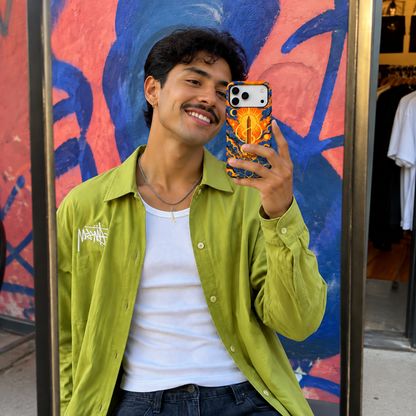 Celestial Blade | Orange & Blue Mythic Phone Case — view 11