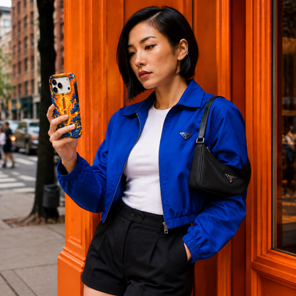 Celestial Blade | Orange & Blue Mythic Phone Case — view 13