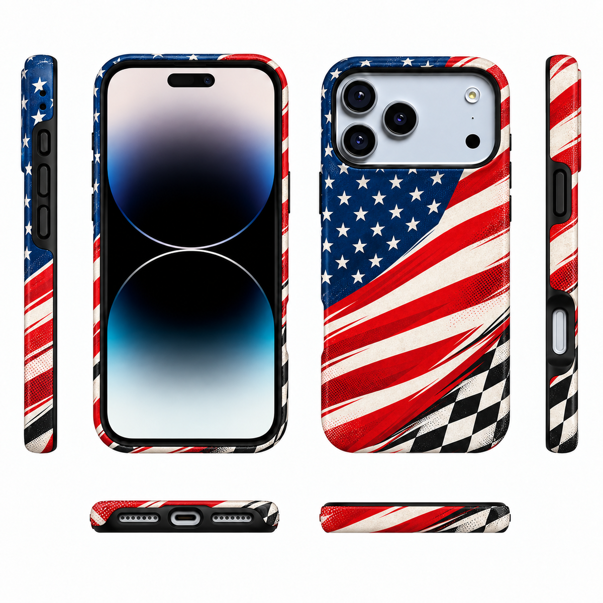 Checkered Liberty Phone Case — view 5
