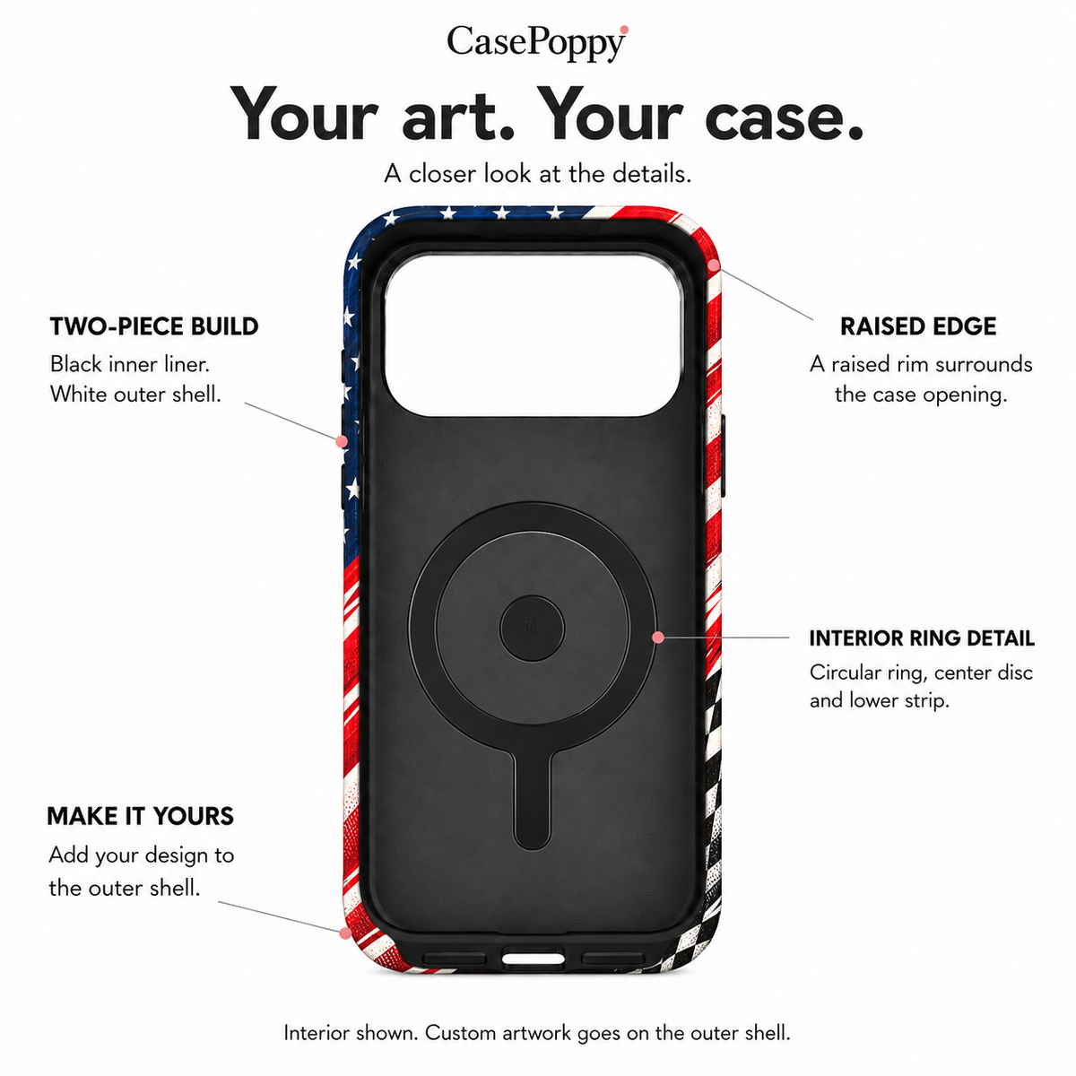 Checkered Liberty Phone Case — view 10