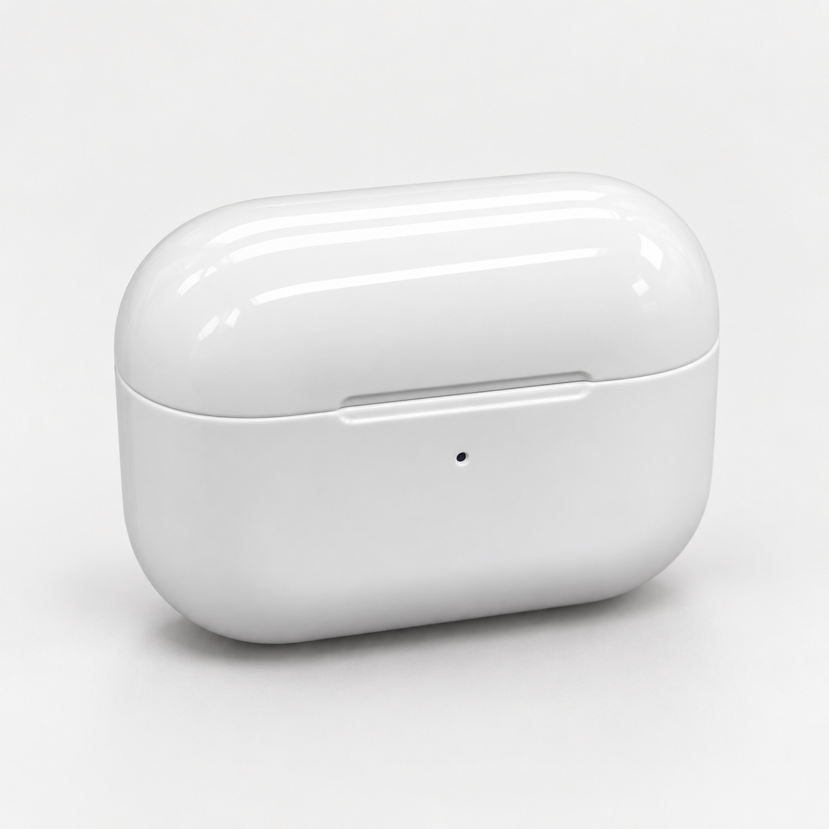 Cloud Shell | White Earbud Case — view 1