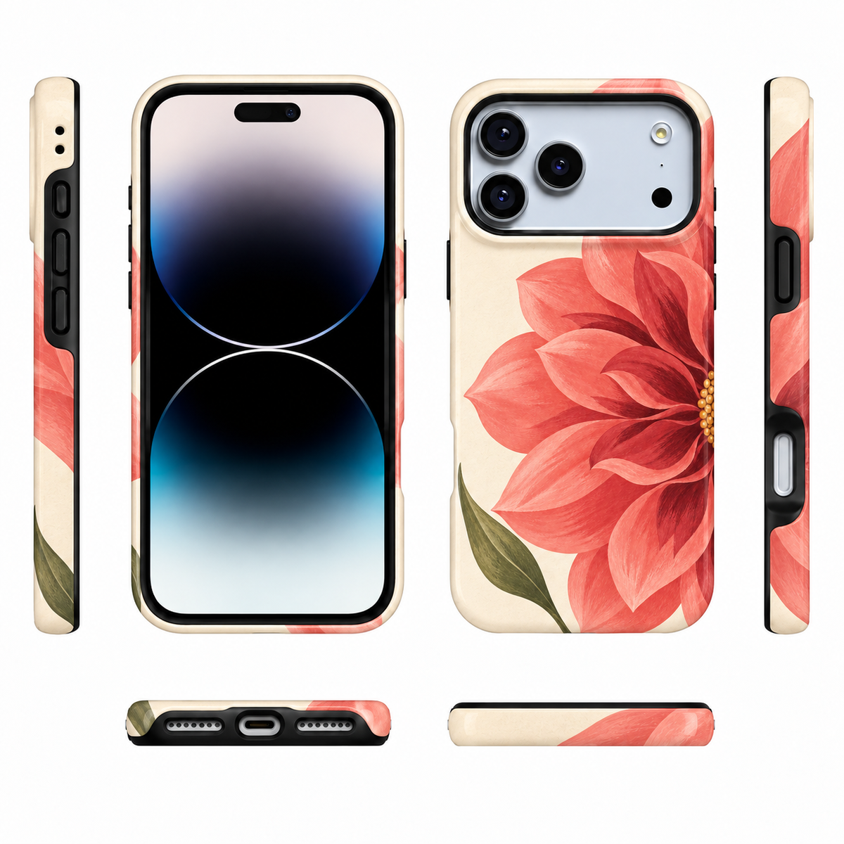 Coral Bloom A Phone Case — view 8