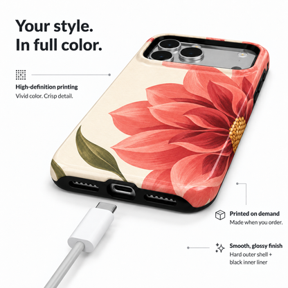 Coral Bloom A Phone Case — view 9