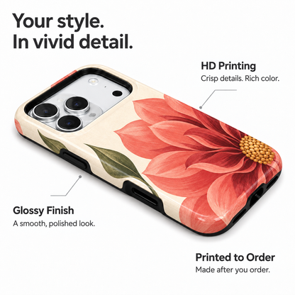 Coral Bloom A Phone Case — view 10