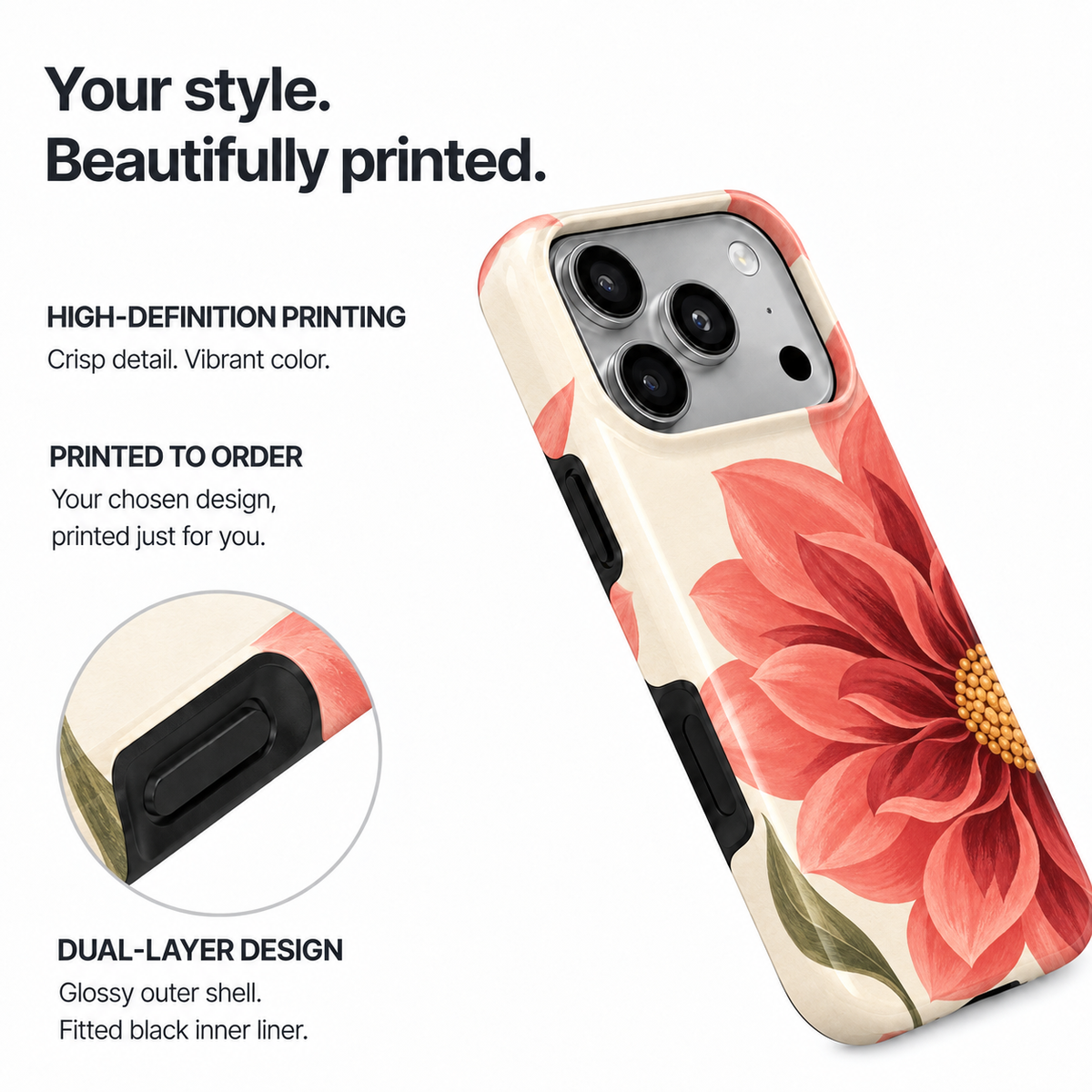 Coral Bloom A Phone Case — view 11