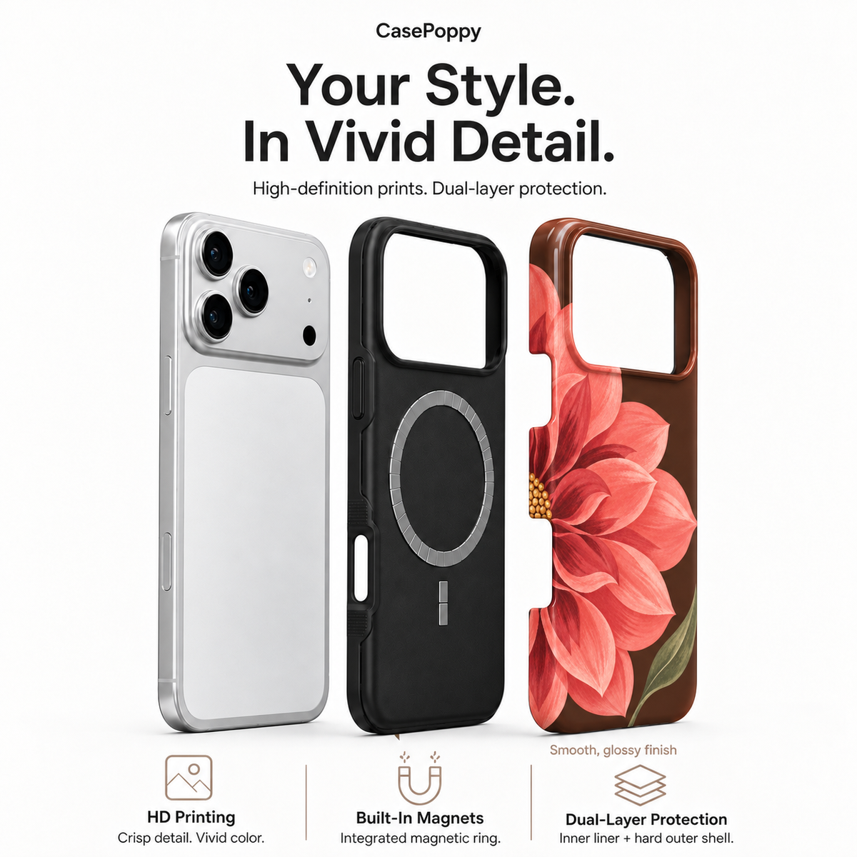 Coral Bloom B Phone Case — view 4