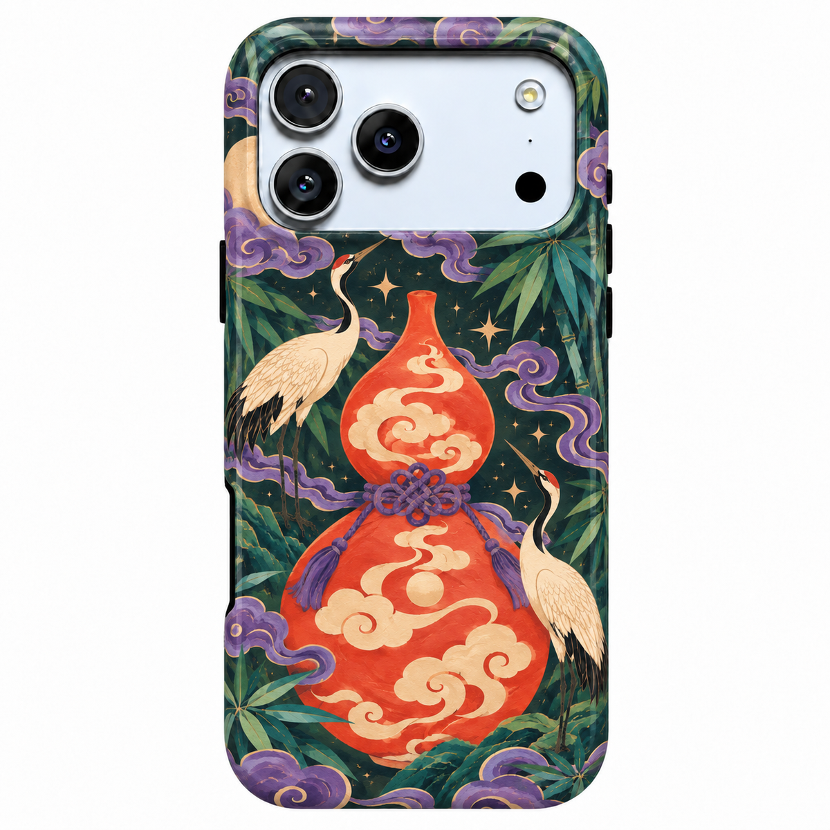 Crane & Gourd | Dark Botanical Phone Case — view 1