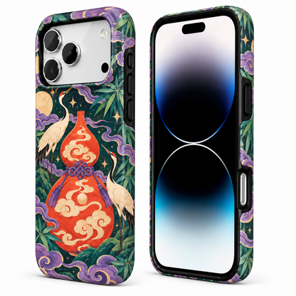Crane & Gourd | Dark Botanical Phone Case — view 2