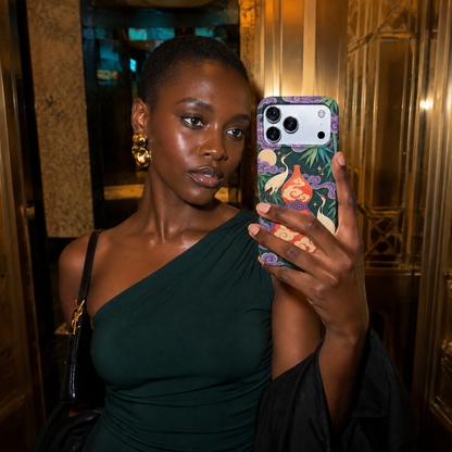 Crane & Gourd | Dark Botanical Phone Case — view 11