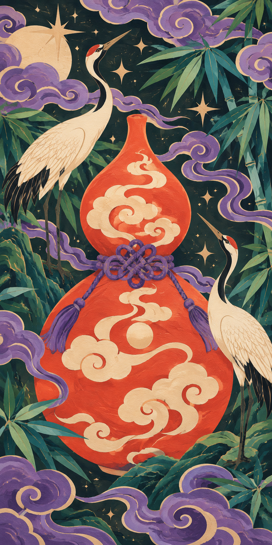 Crane & Gourd | Dark Botanical Phone Case — view 15