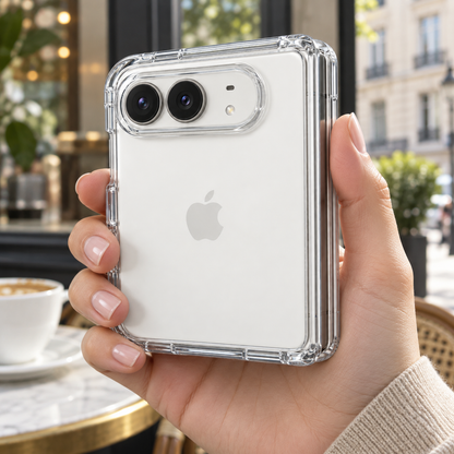 Crystal Fold | Custom Clear iPhone DUO Case — view 4