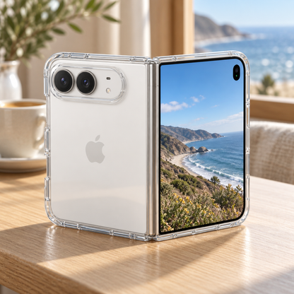Crystal Fold | Custom Clear iPhone DUO Case — view 5